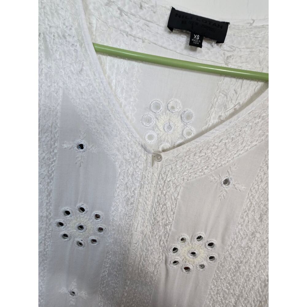 Nili Lotan Dress mirror detail size xs but is oversized maxi caftan - Picture 3 of 6